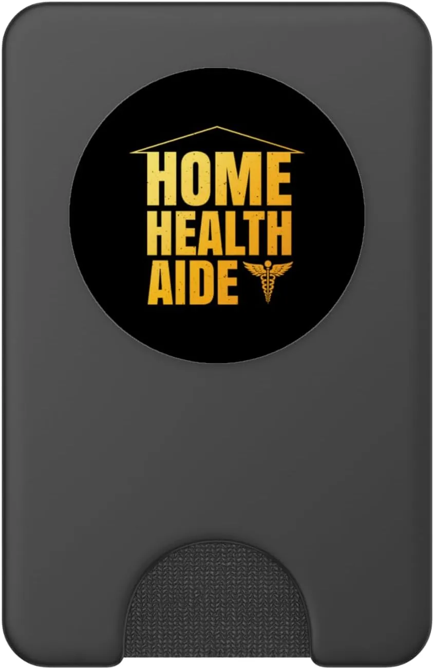 Cute Home Health Aide Design For Men Women Health Nurse HHA PopSockets PopWallet for MagSafe