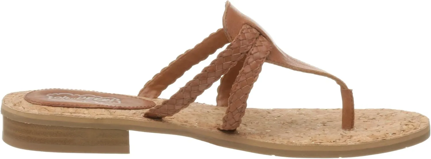 Deer Stags Women's Goddess Flat Thong Sandal