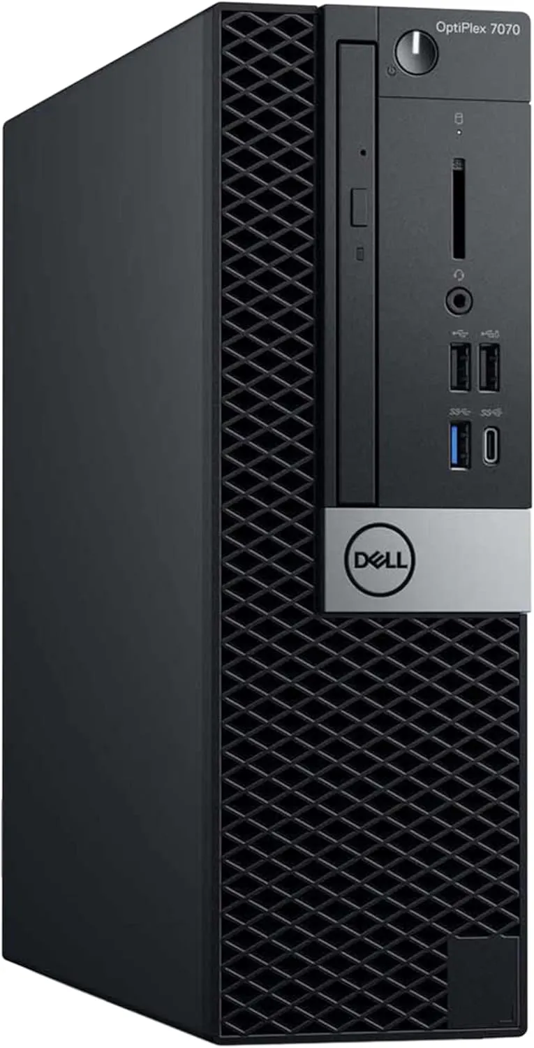 Dell Optiplex 7070 Desktop Computer | Hexa Core Intel i5 (3.2) | 8GB DDR4 RAM | 250GB SSD Solid State | Windows 11 Professional | Home or Office PC, Black (Renewed)