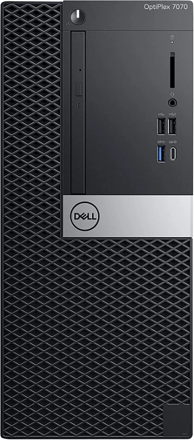 Dell Optiplex 7070 Tower Desktop Computer | Hexa Core Intel i5 (3.2) | 8GB DDR4 RAM | 500GB SSD Solid State | Windows 11 Professional | Home or Office PC (Renewed)