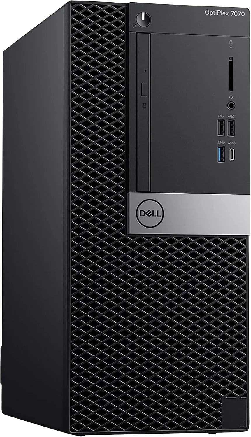 Dell Optiplex 7070 Tower Desktop Computer | Hexa Core Intel i5 (3.2) | 8GB DDR4 RAM | 500GB SSD Solid State | Windows 11 Professional | Home or Office PC (Renewed)