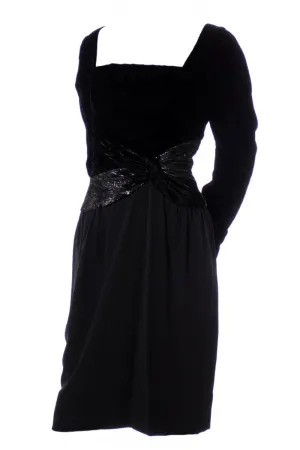 Designer Bob Mackie Black Vintage Dress