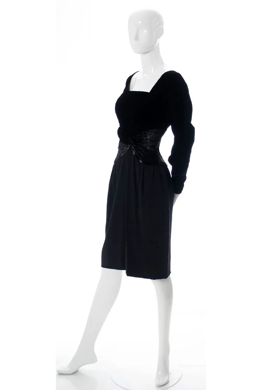 Designer Bob Mackie Black Vintage Dress
