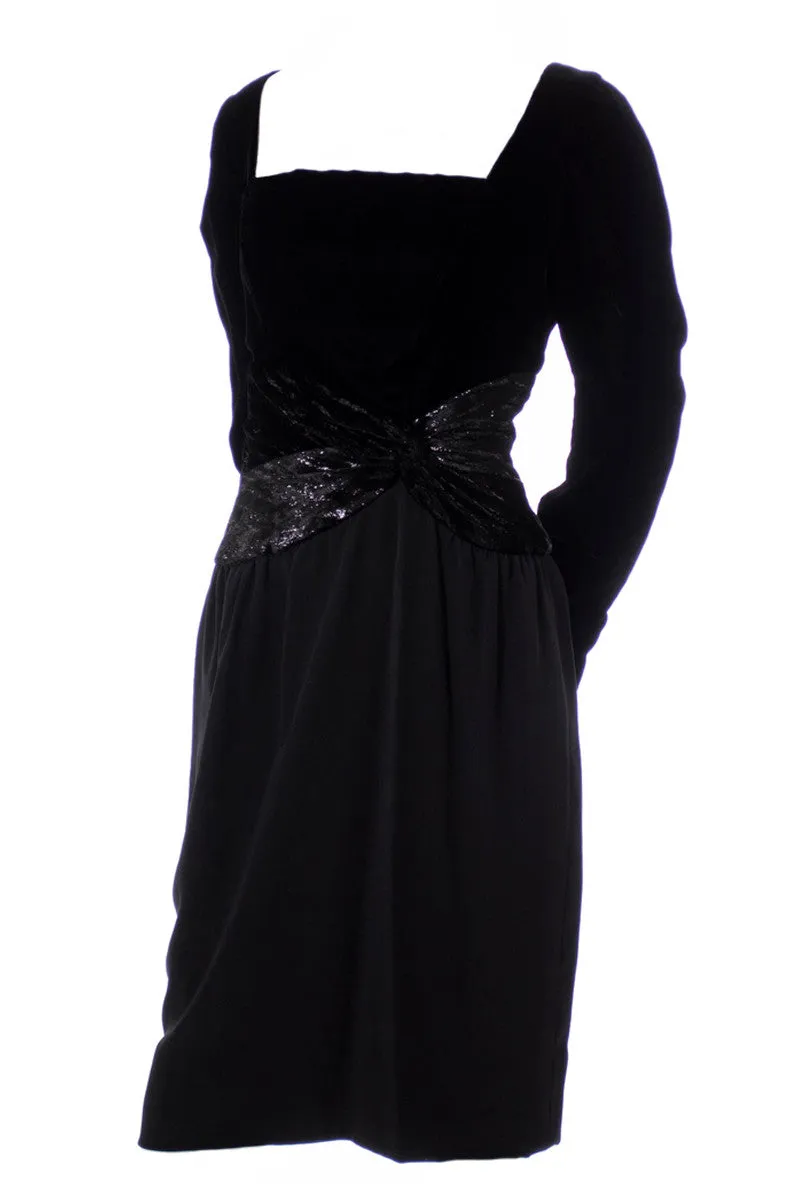 Designer Bob Mackie Black Vintage Dress
