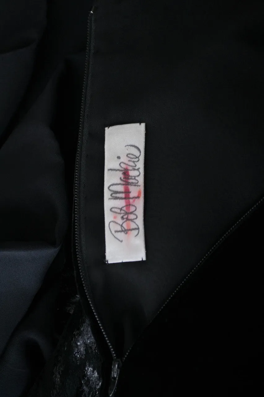 Designer Bob Mackie Black Vintage Dress