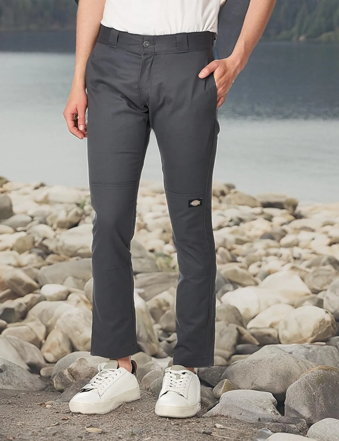 Dickies Men's Skinny-Straight Double Knee Work Pant