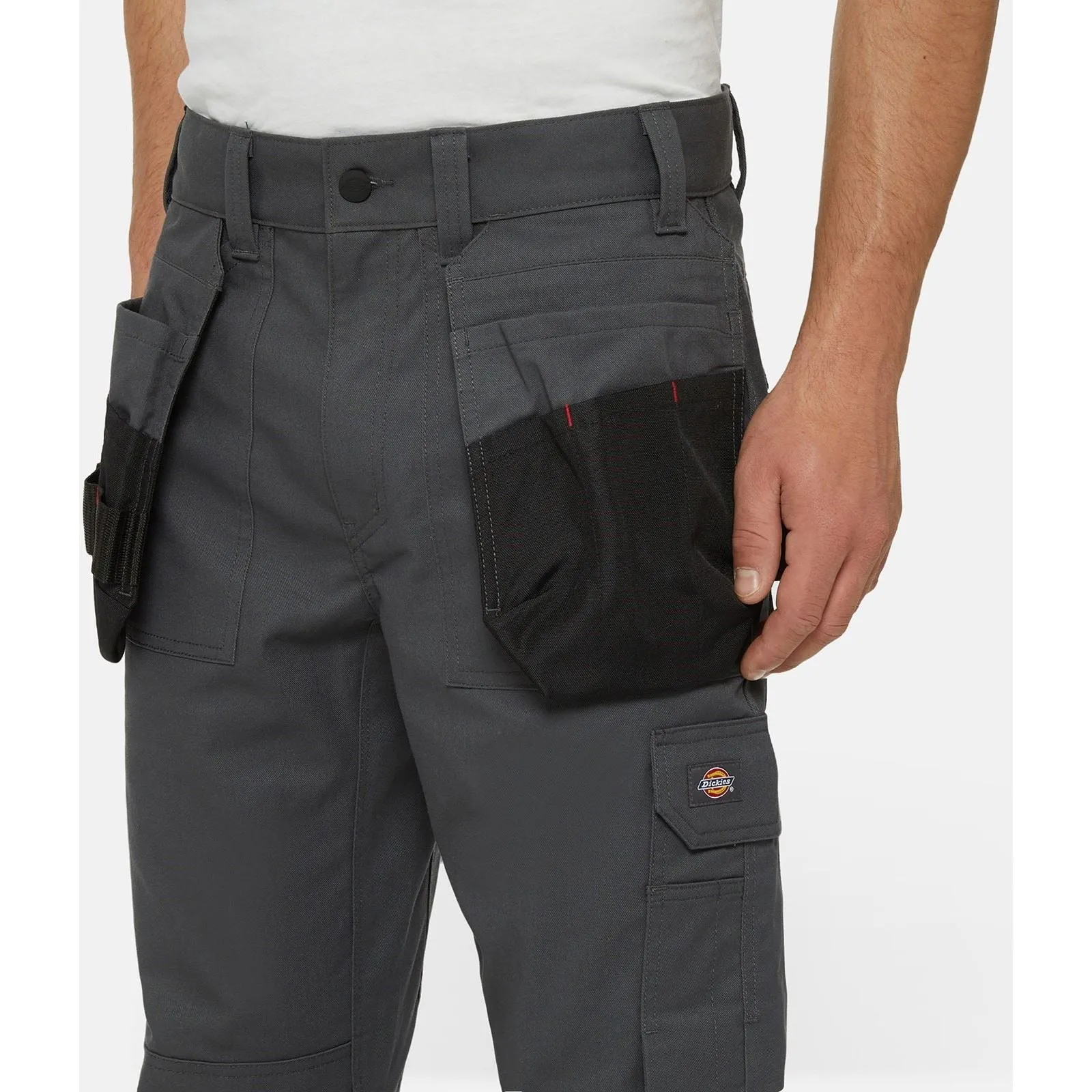 Dickies Multi Pocket Utility Polyester Men's Grey Work Trousers
