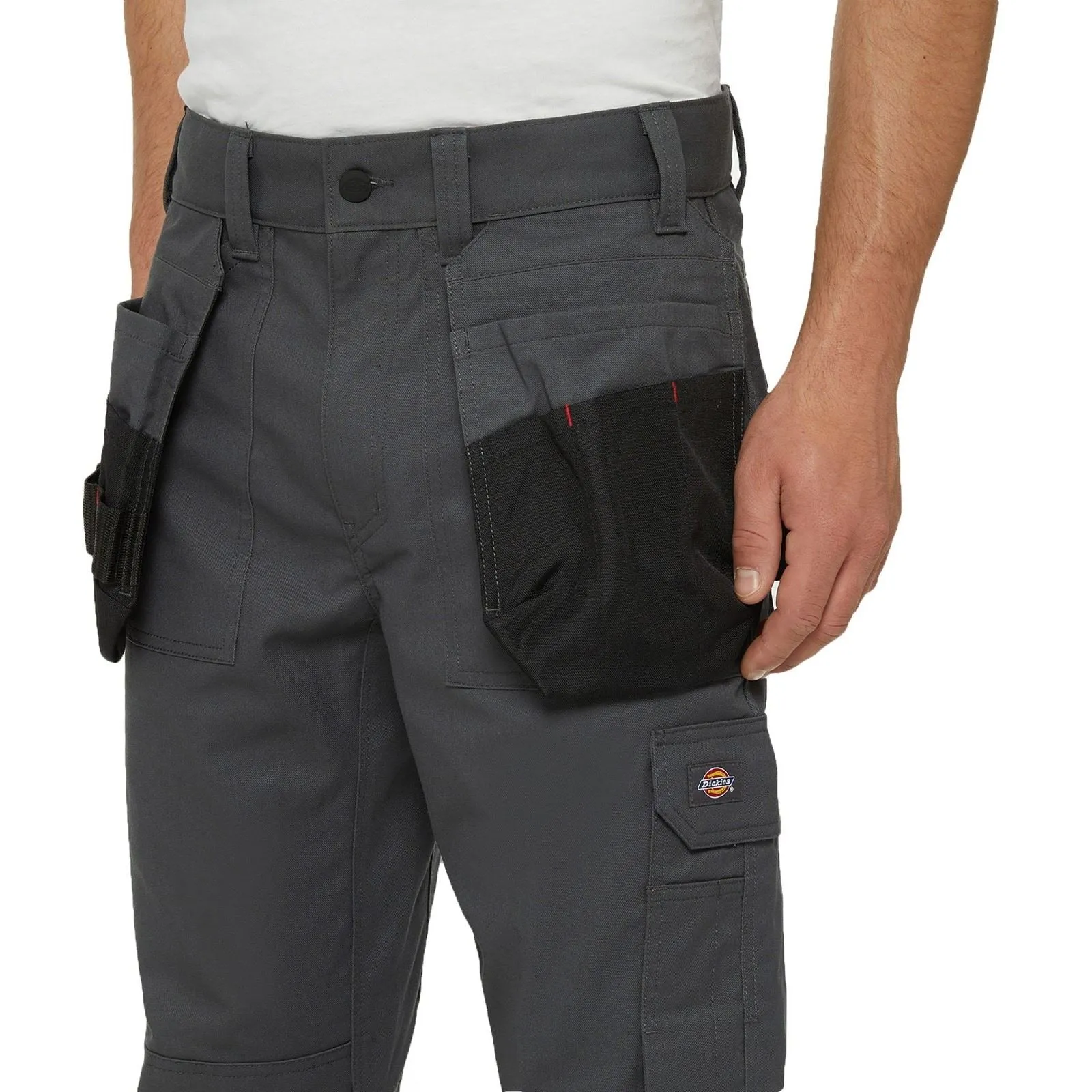 Dickies Multi Pocket Utility Polyester Men's Grey Work Trousers