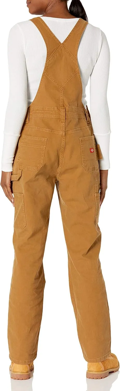 Dickies womens Denim Double Front Bib Overalls