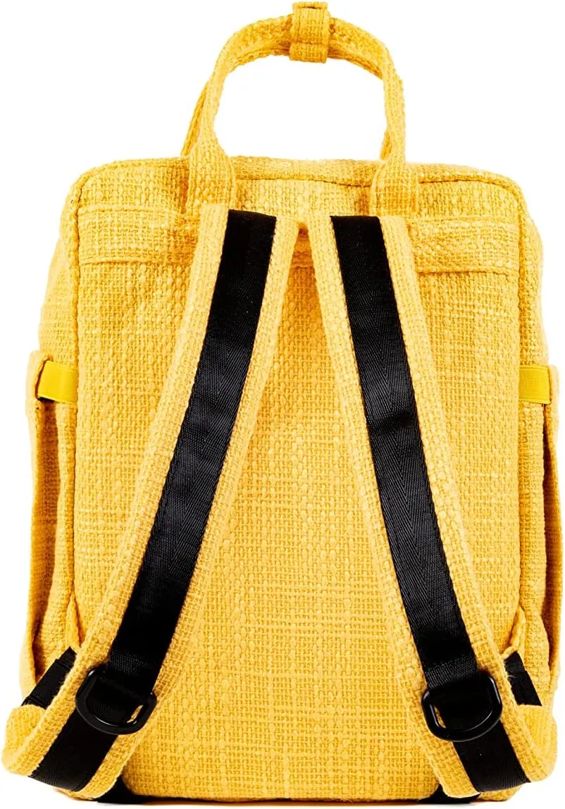 DIME BAGS Extra | Hemp Daypack Backpack | Iconic Silhouette and Tons of Space (Yellow)