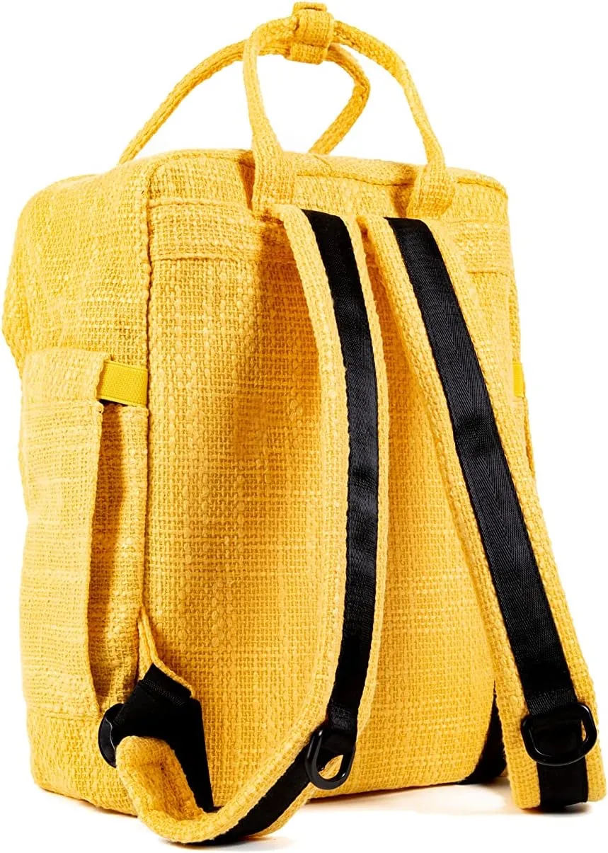DIME BAGS Extra | Hemp Daypack Backpack | Iconic Silhouette and Tons of Space (Yellow)