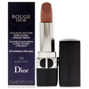 Dior Christian Rouge Couture Lipstick Matte - 100 Nude Look Lipstick (Refillable) Women 0.12 oz