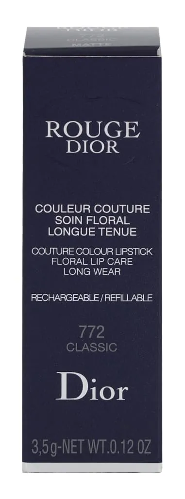 Dior Christian Rouge Couture Lipstick Matte - 772 Classic Lipstick (Refillable) Women 0.12 oz