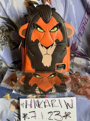 Disney Mini Backpack Wallet Set Scar Cosplay Loungefly