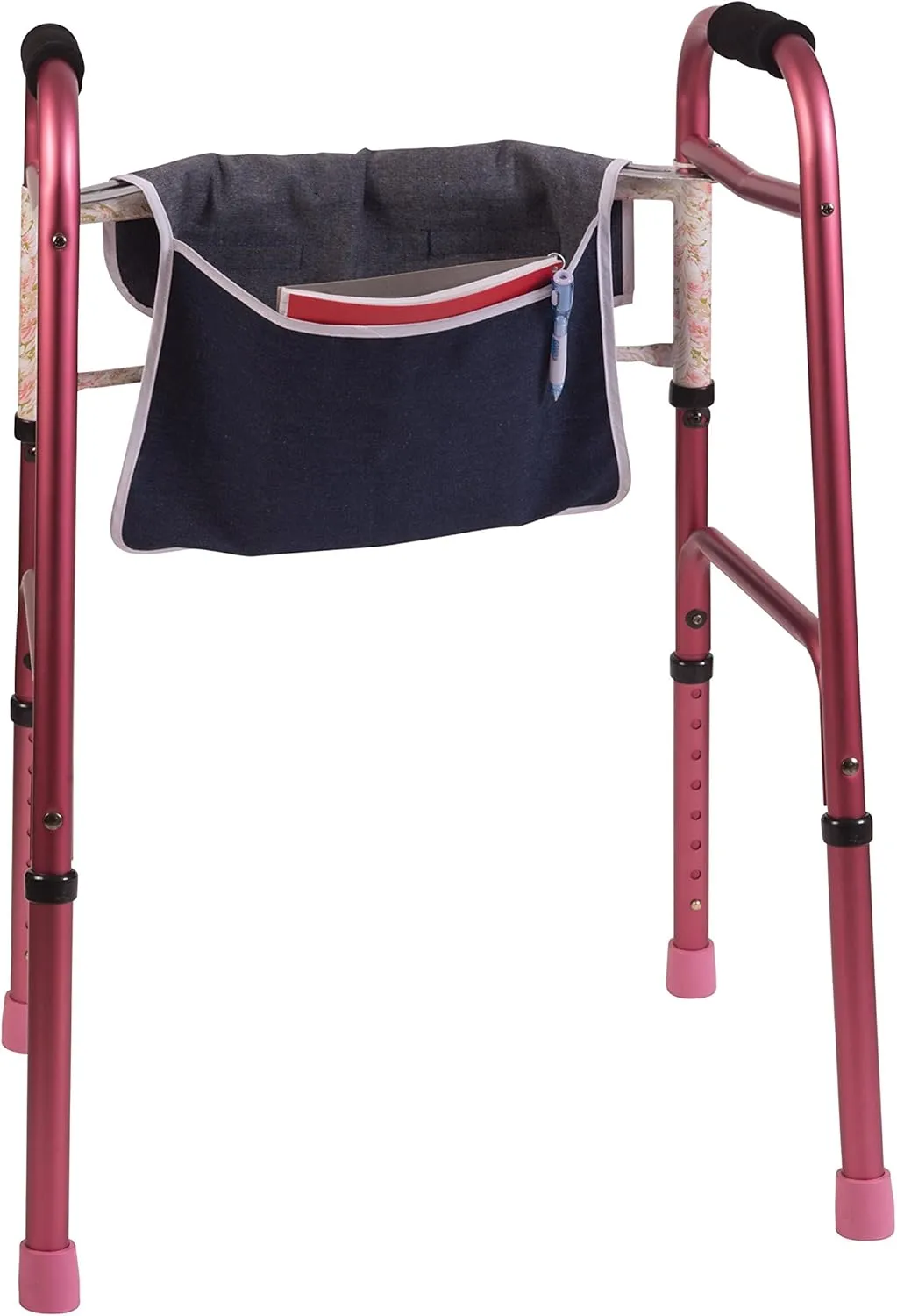 DMI Universal Walker Bag, Single Pocket Carry-All Pouch, Easy to Attach and Fold, Durable, Machine Washable, 12.5 to 15 Inches