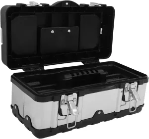 DOITOOL Tool Storage Box Tool Kit Para Bag Organizer Portable Lockable Storage Luggage Scale Clear Accessories Instrument Travel Suitcase Holder Medicine Cash Case Truck Stainless Steel