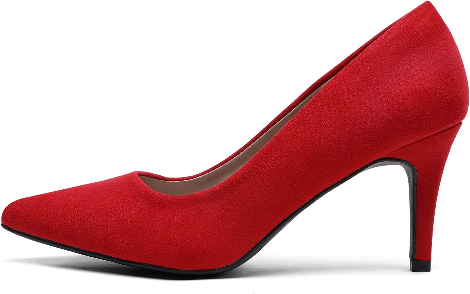 DREAM PAIRS Women's High Stiletto Heels Closed Pointed Toe Dress Pumps Shoes for Wedding Work Office Business, 3 Inches