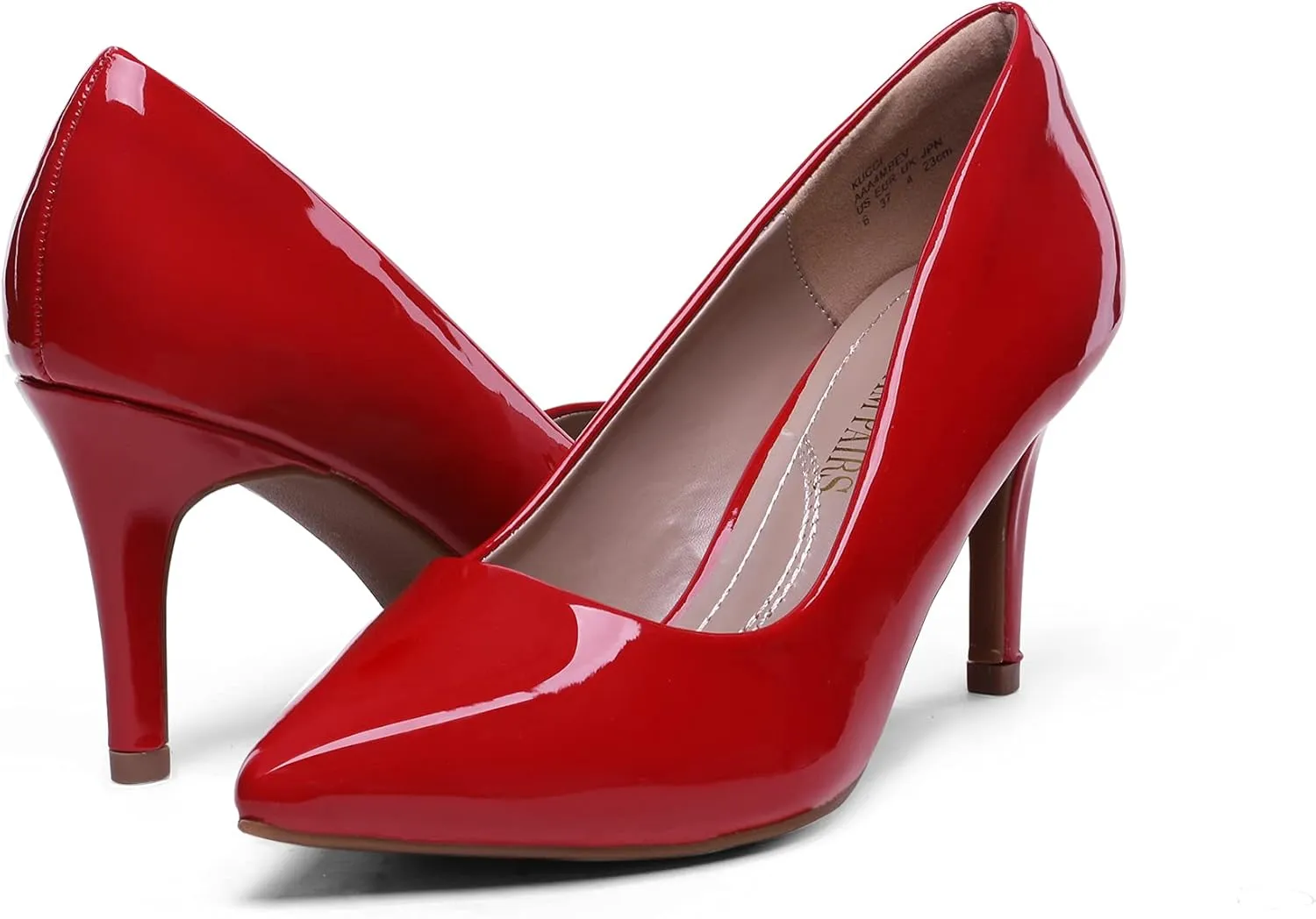 DREAM PAIRS Women's High Stiletto Heels Closed Pointed Toe Dress Pumps Shoes for Wedding Work Office Business, 3 Inches