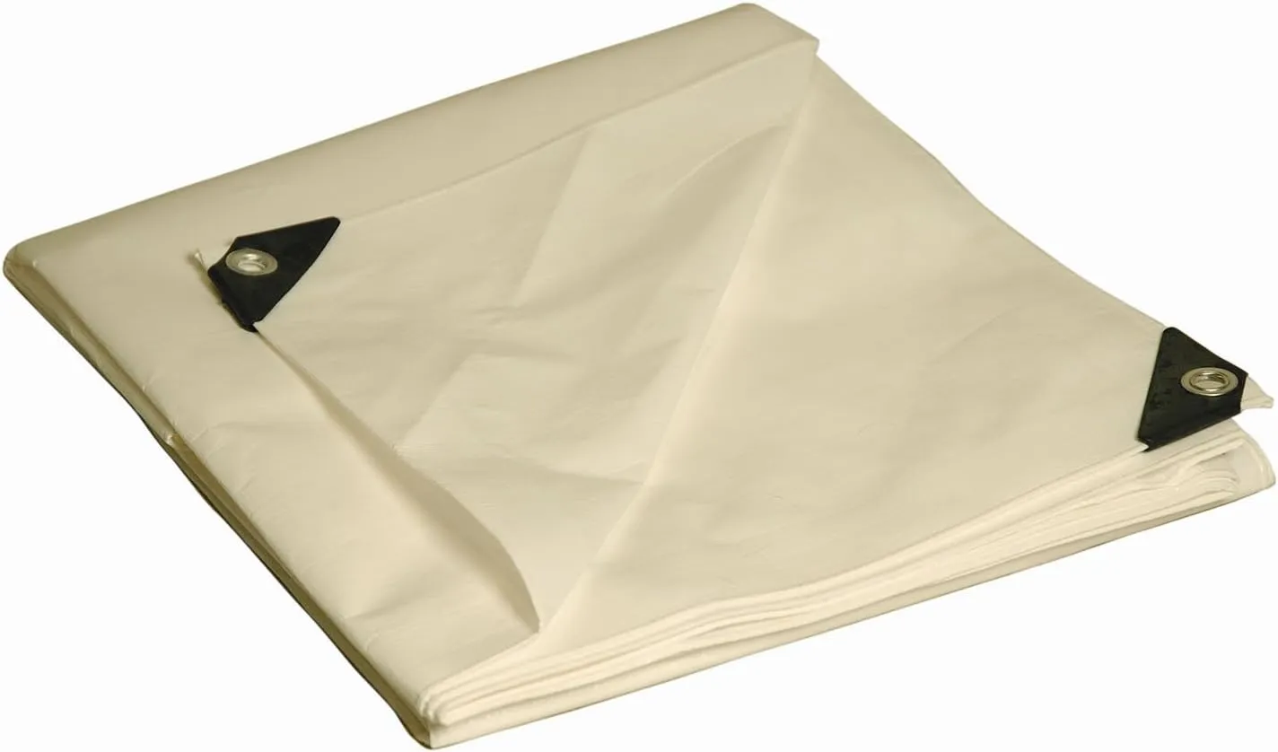 Dry Top Multi-Purpose Heavy Duty Poly Tarp, 10x15 Feet, White
