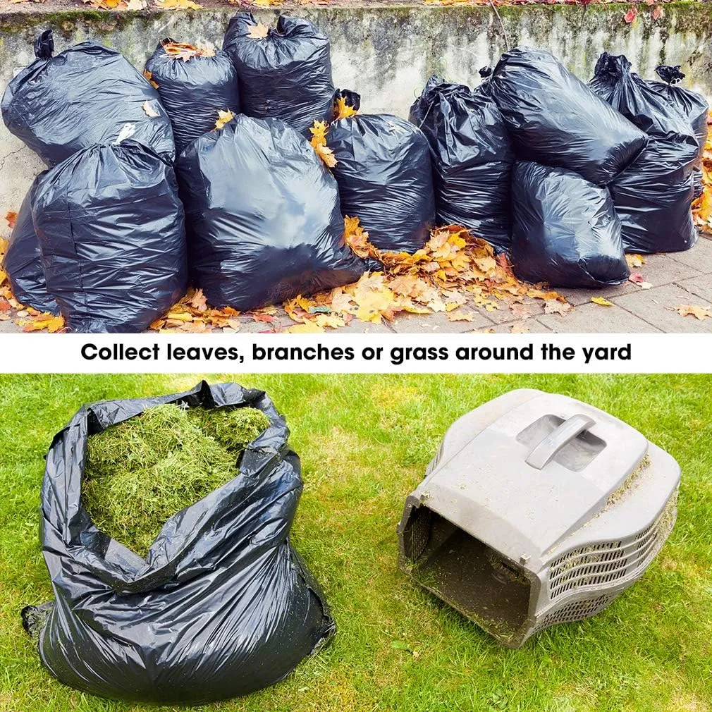 Dualplex 64-65 Gallon Black Trash Bags for Toter, 1.5 Mil Garbage Bag 50 Bags Per Case 50" X 54"