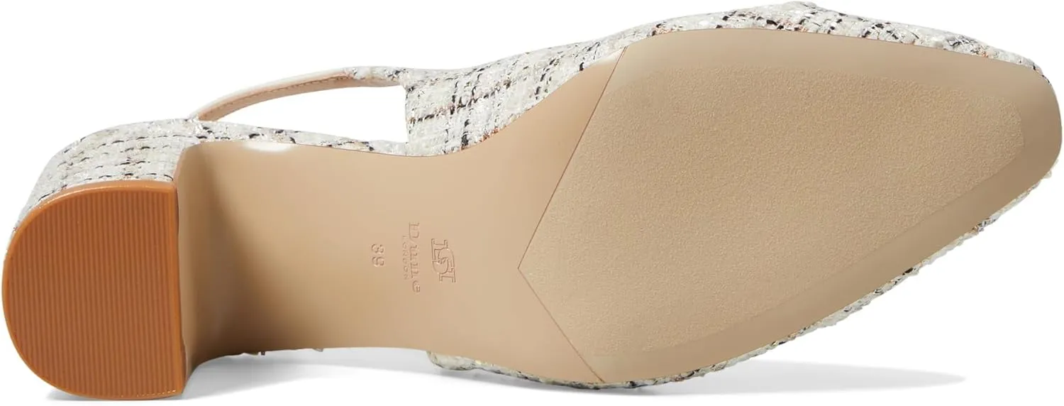 Dune London Choiced - Heels for Women - Synthetic Lining - Resin Outsole - Slingback Strap - Almond Toe