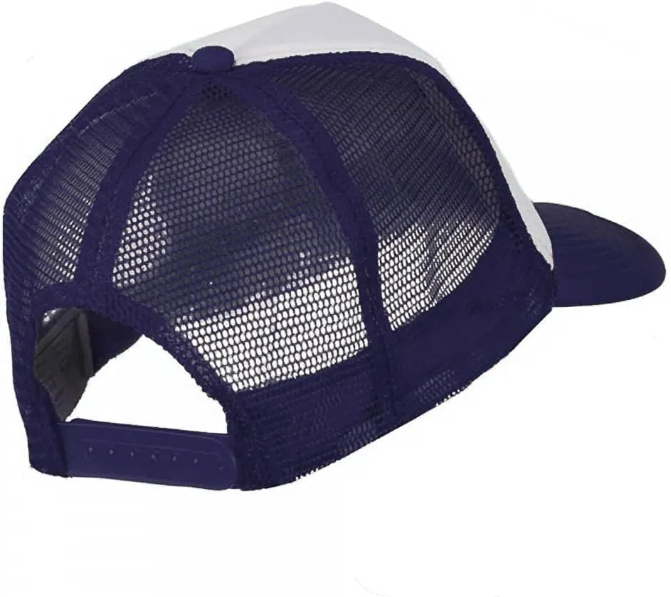 e4Hats.com Smile Face Embroidered Foam Mesh Back Cap