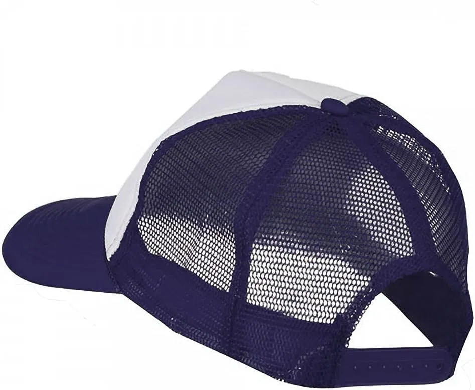 e4Hats.com Smile Face Embroidered Foam Mesh Back Cap