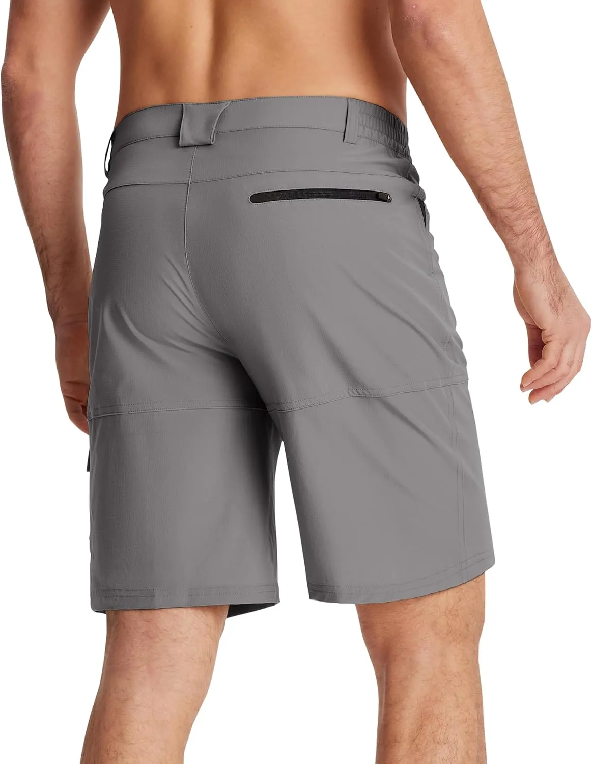 EKLENTSON Mens Outdoor Hiking Shorts Lightweight Quick Dry Casual Cargo Shorts Water Resistant with Pockets 10" Inseam