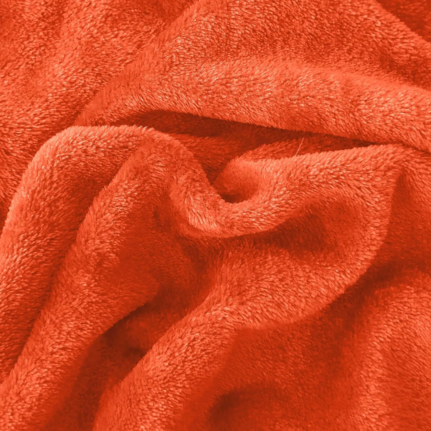 Elegant Comfort Luxuriously Soft 4-Piece Velvet Plush Flannel Sheet Set - Premium Quality - Cozy Warm, Anti-Static, Non Pilling Fuzzy Velvet Flannel Fleece Deep Pocket Sheet Set - Queen, Orange