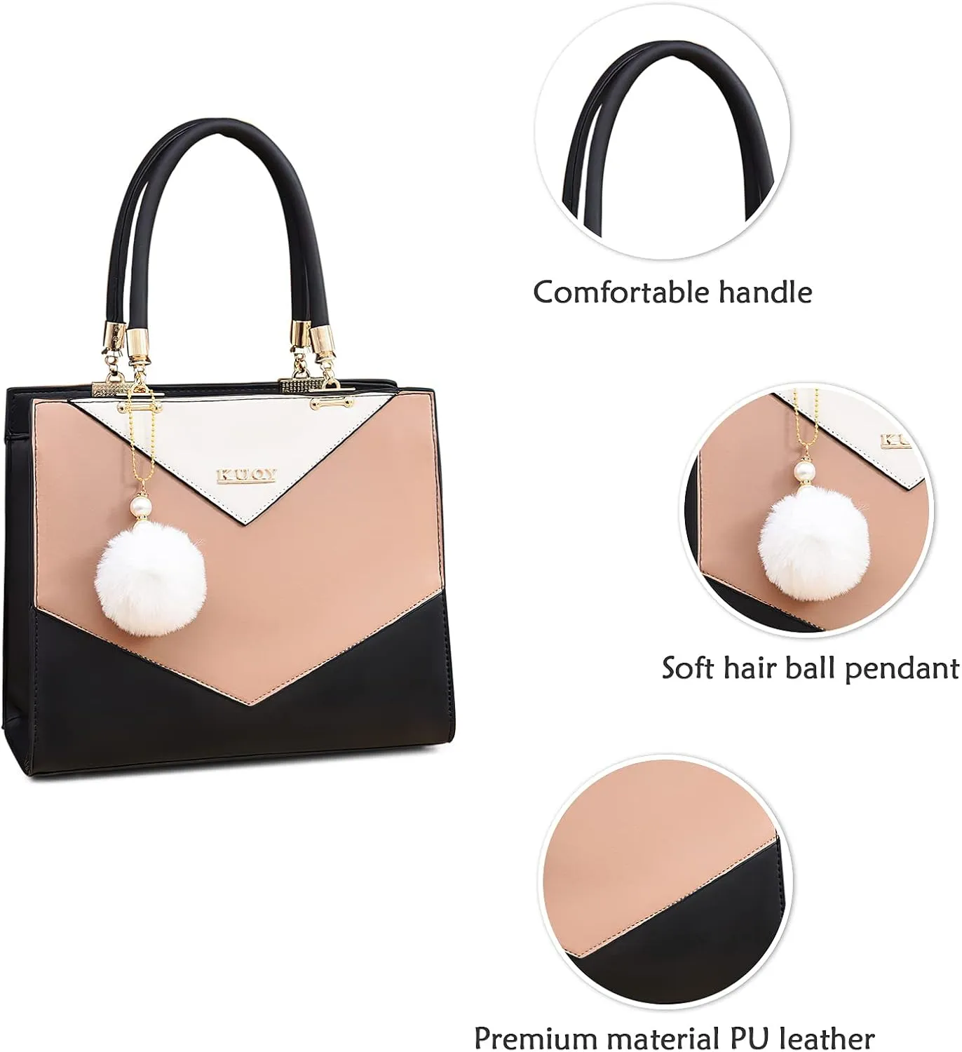 Elegant Ladies Handbag V Shape Womens Shoulder Bag Casual Messengerbag