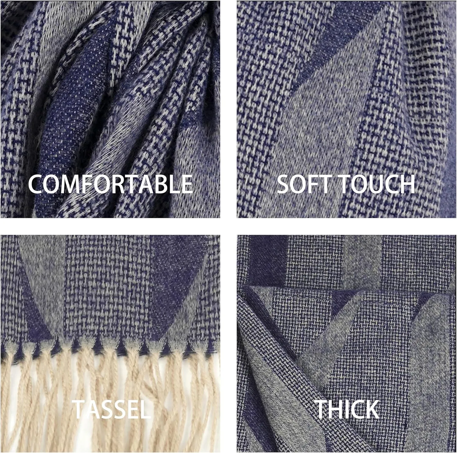 Elegant oversized shawl scarf Cashmere feel blanket scarf