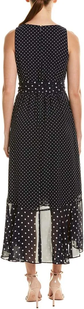 Eliza J Women's Polka Dot Faux Wrap Dress