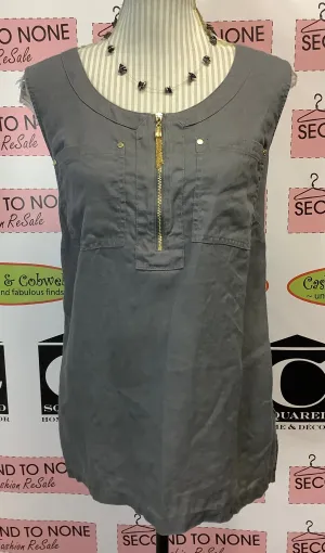 Ellen Tracy Sleeveless Linen Top (1X)