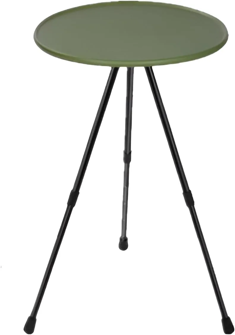 Ellniges]【Portable Outdoor Table Adjustable Height Aluminum Folding Camp Table w/Snap-on Base & Non-Slip Surface - Compact Foldable Design for Picnic, Hiking, Home Use