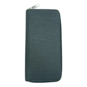 Epi Leather Zipper Wallet - Green