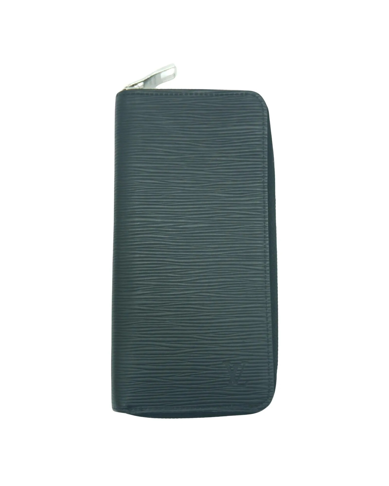 Epi Leather Zipper Wallet - Green