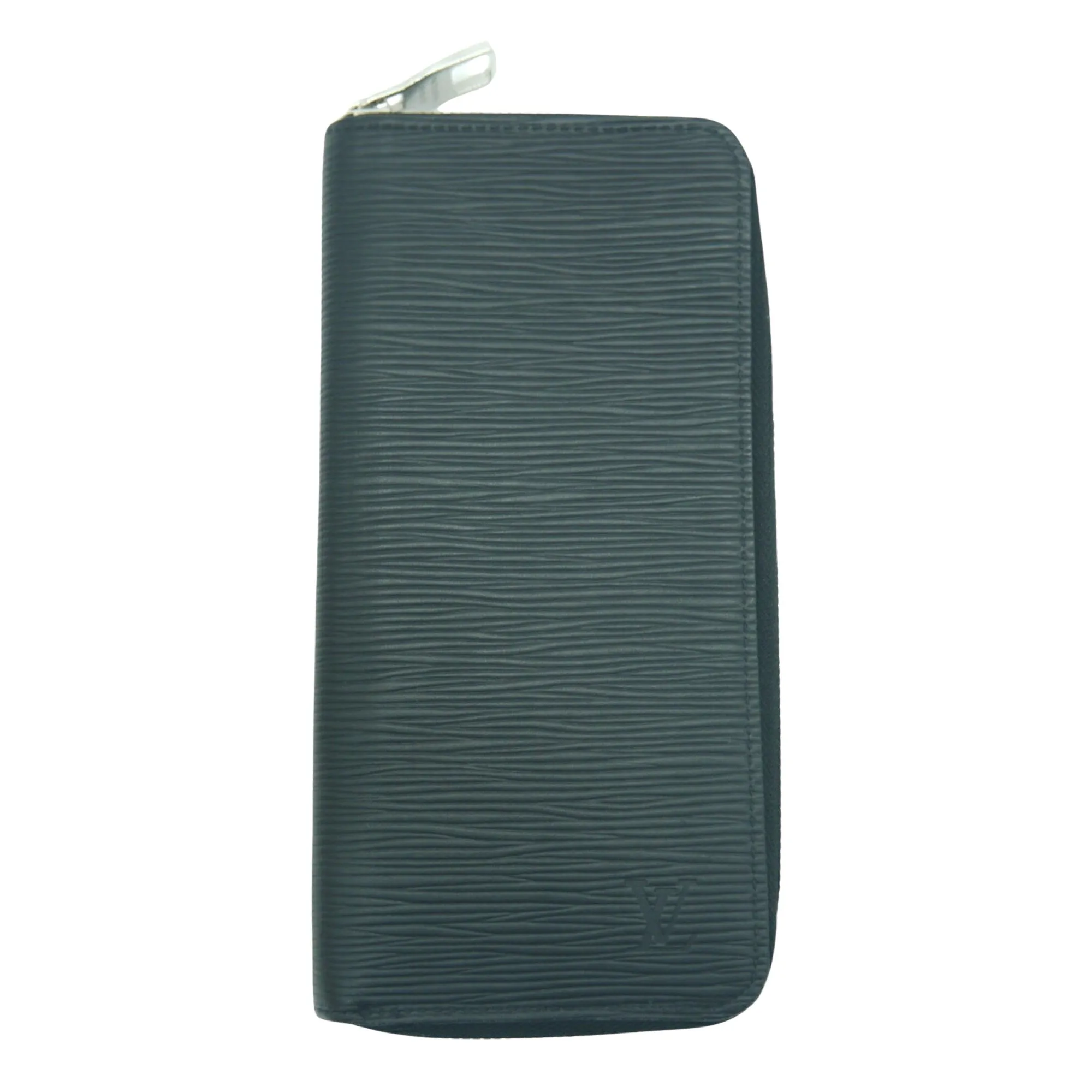 Epi Leather Zipper Wallet - Green