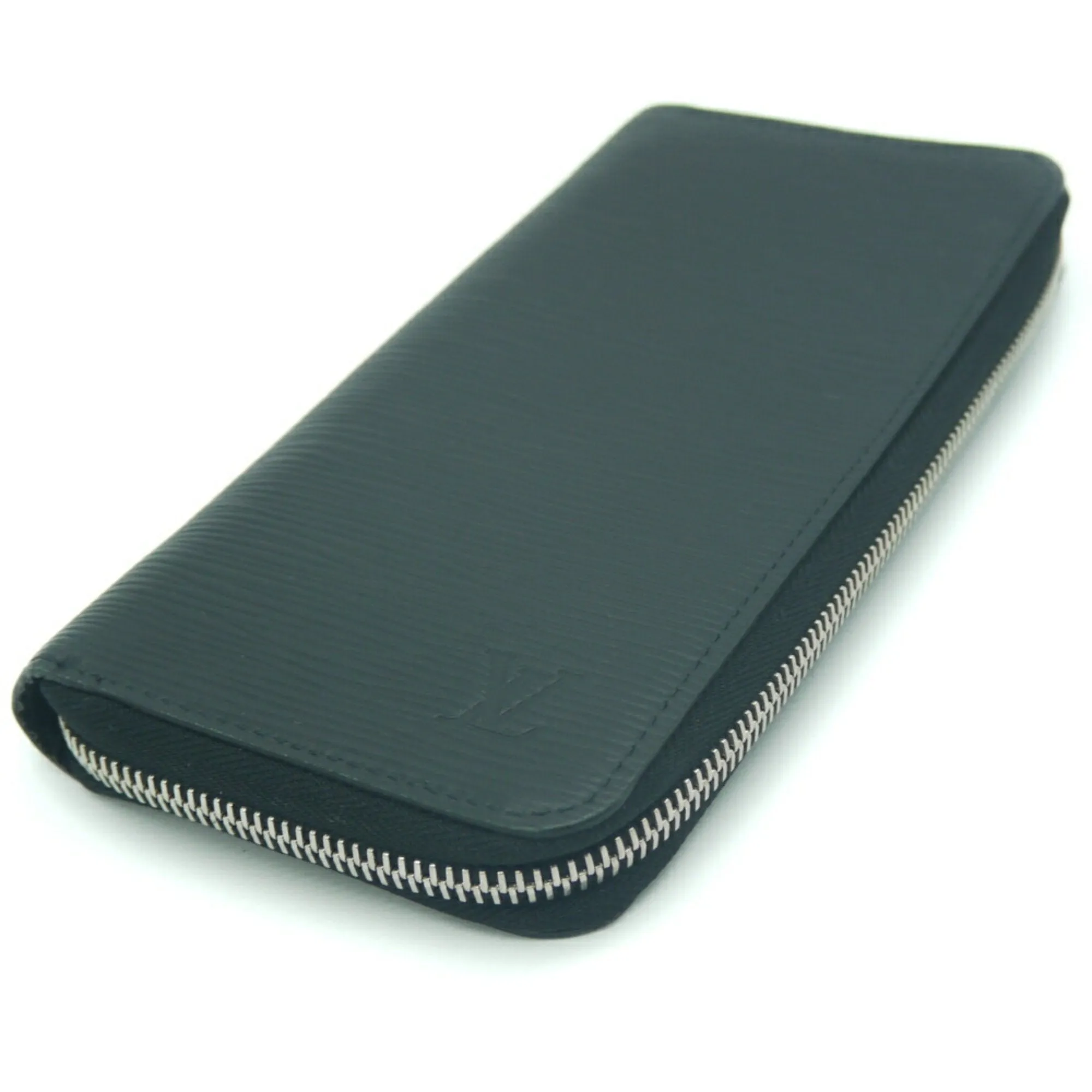 Epi Leather Zipper Wallet - Green