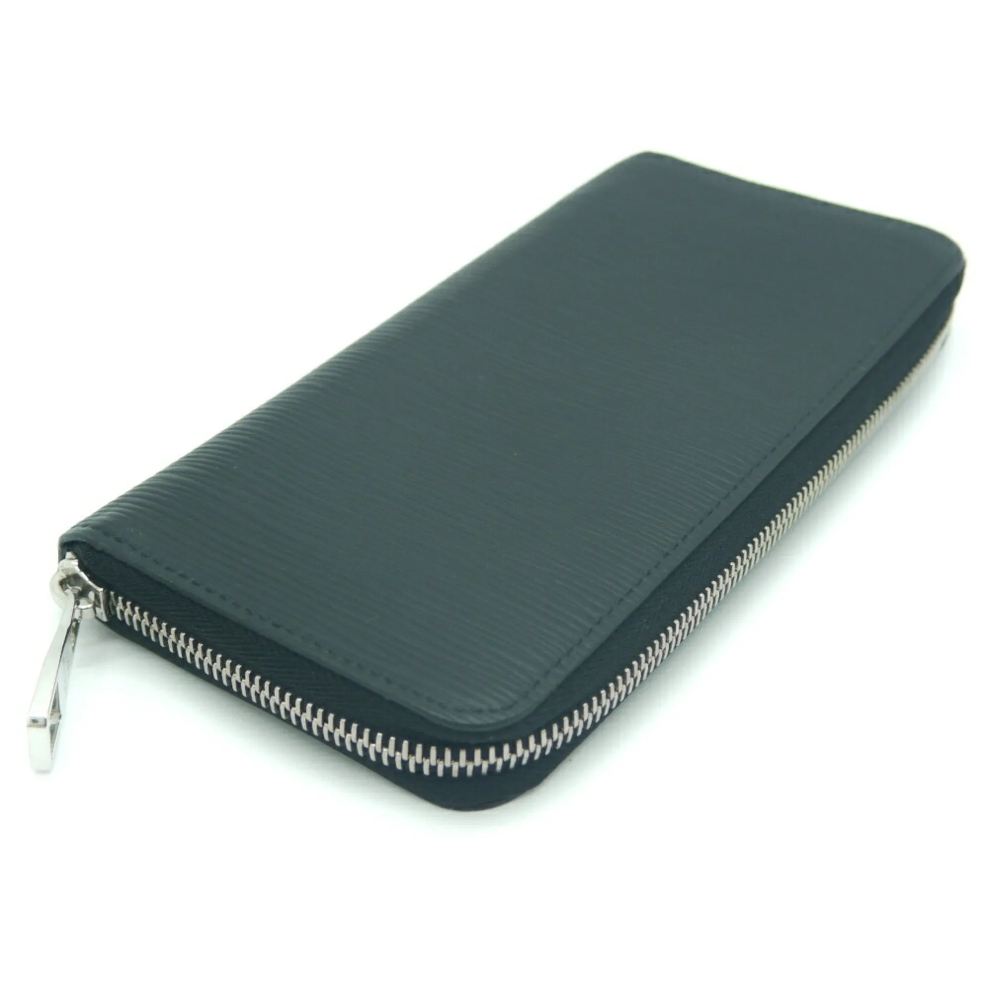 Epi Leather Zipper Wallet - Green