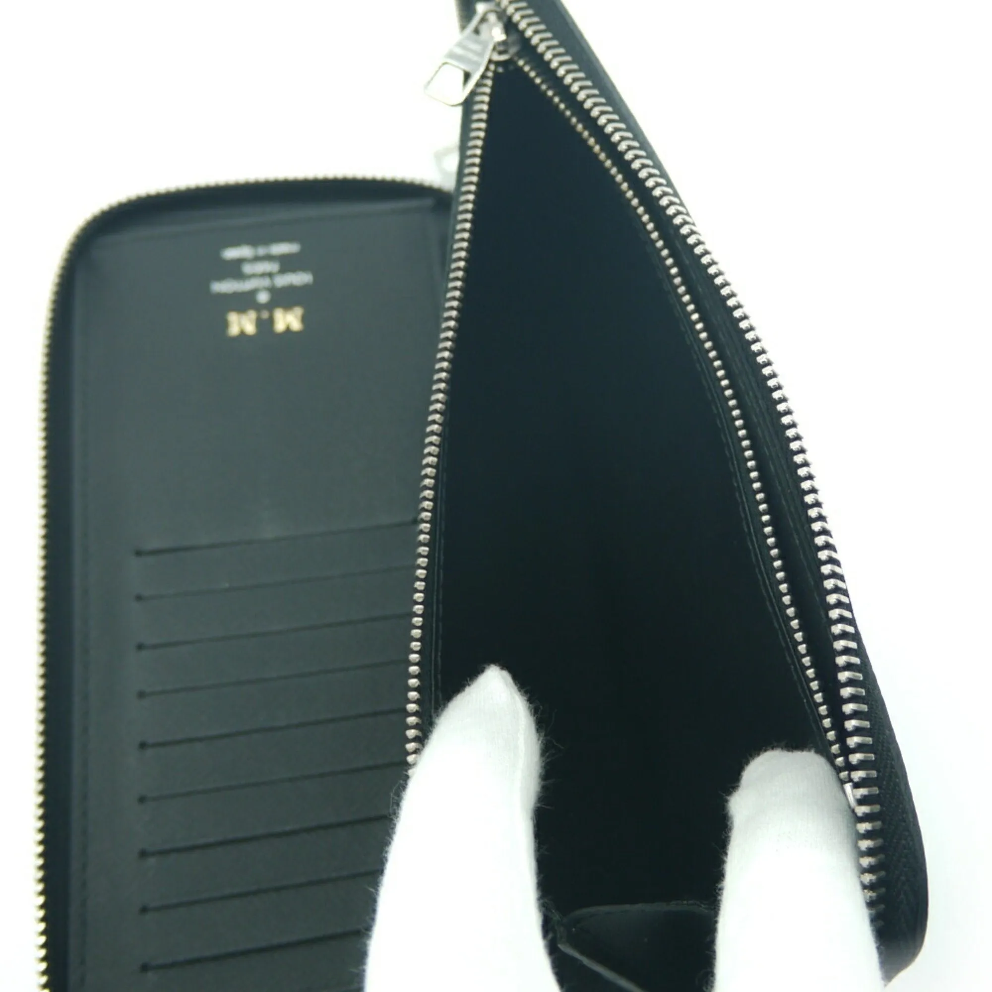 Epi Leather Zipper Wallet - Green