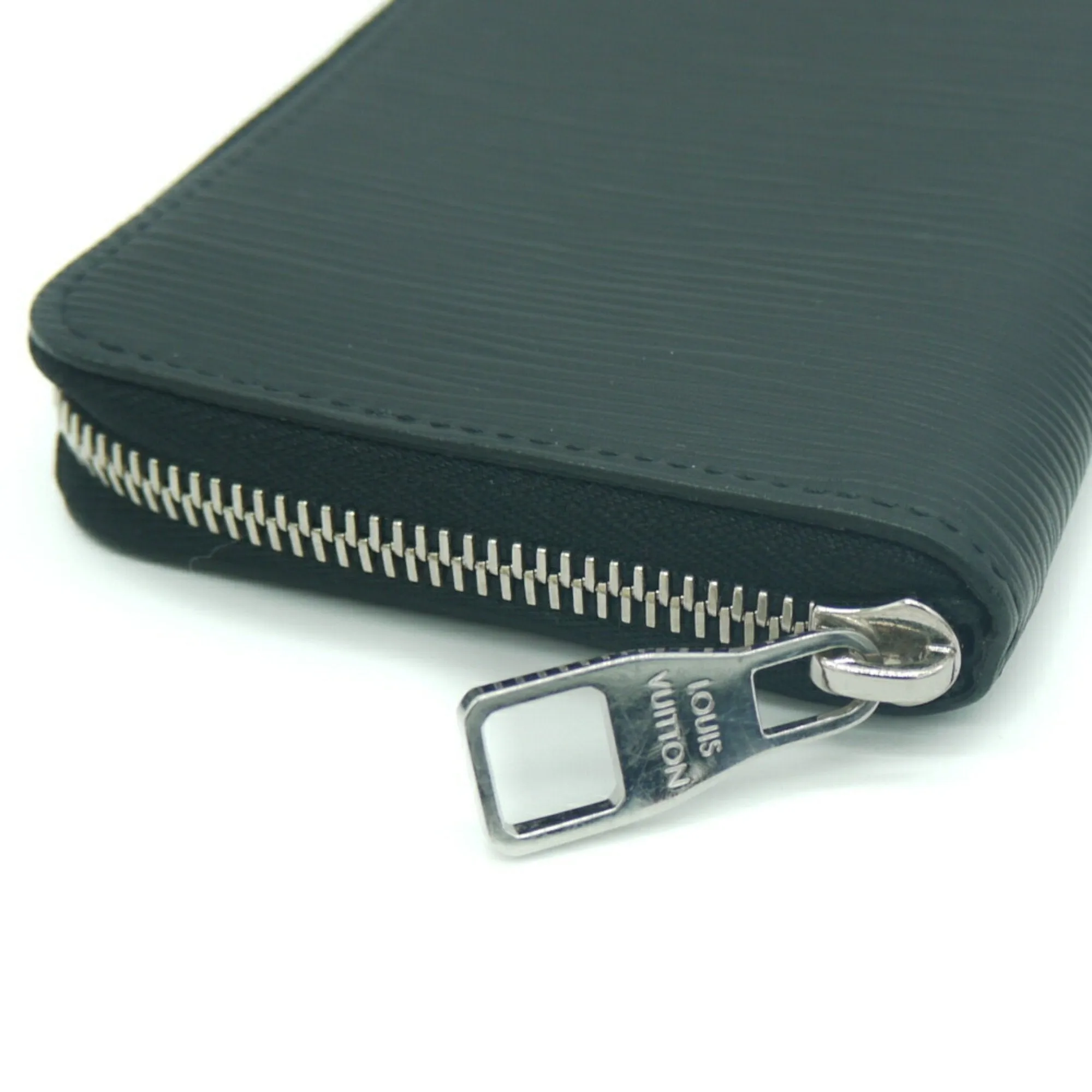 Epi Leather Zipper Wallet - Green