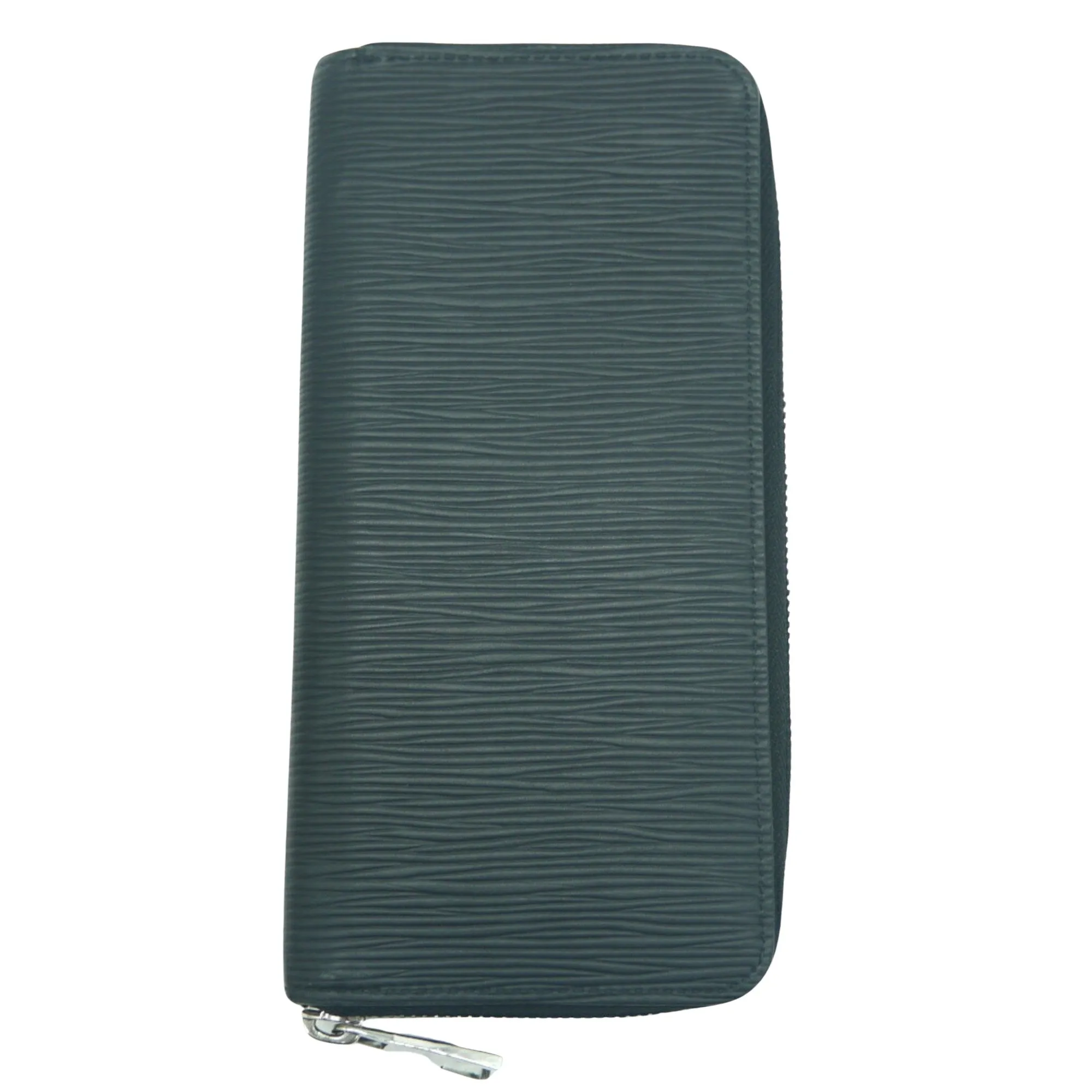 Epi Leather Zipper Wallet - Green