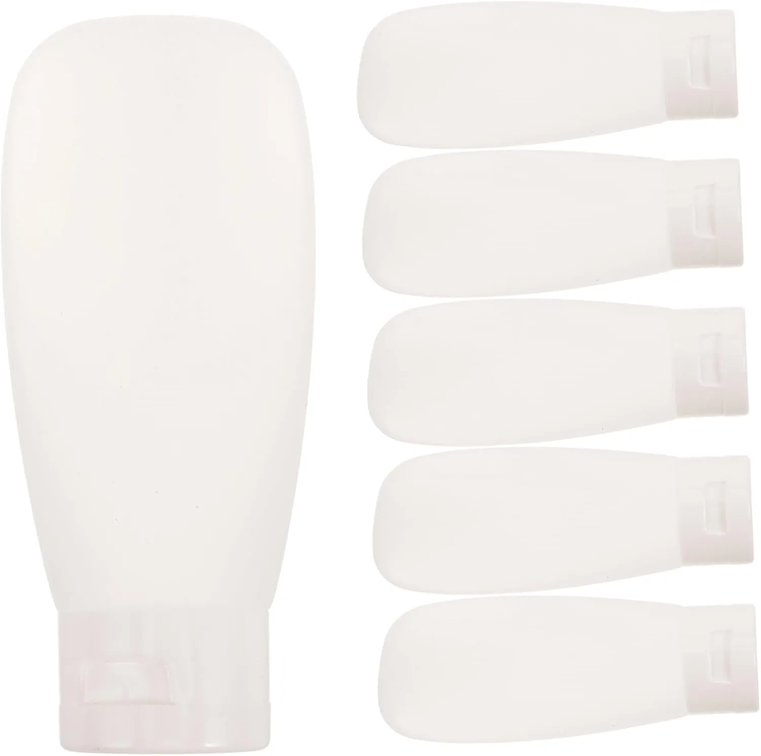 Essential Travel Set 60ml Squeeze Bottles for Shampoo Conditioner Lotion Leakproof Reusable for Business Trips