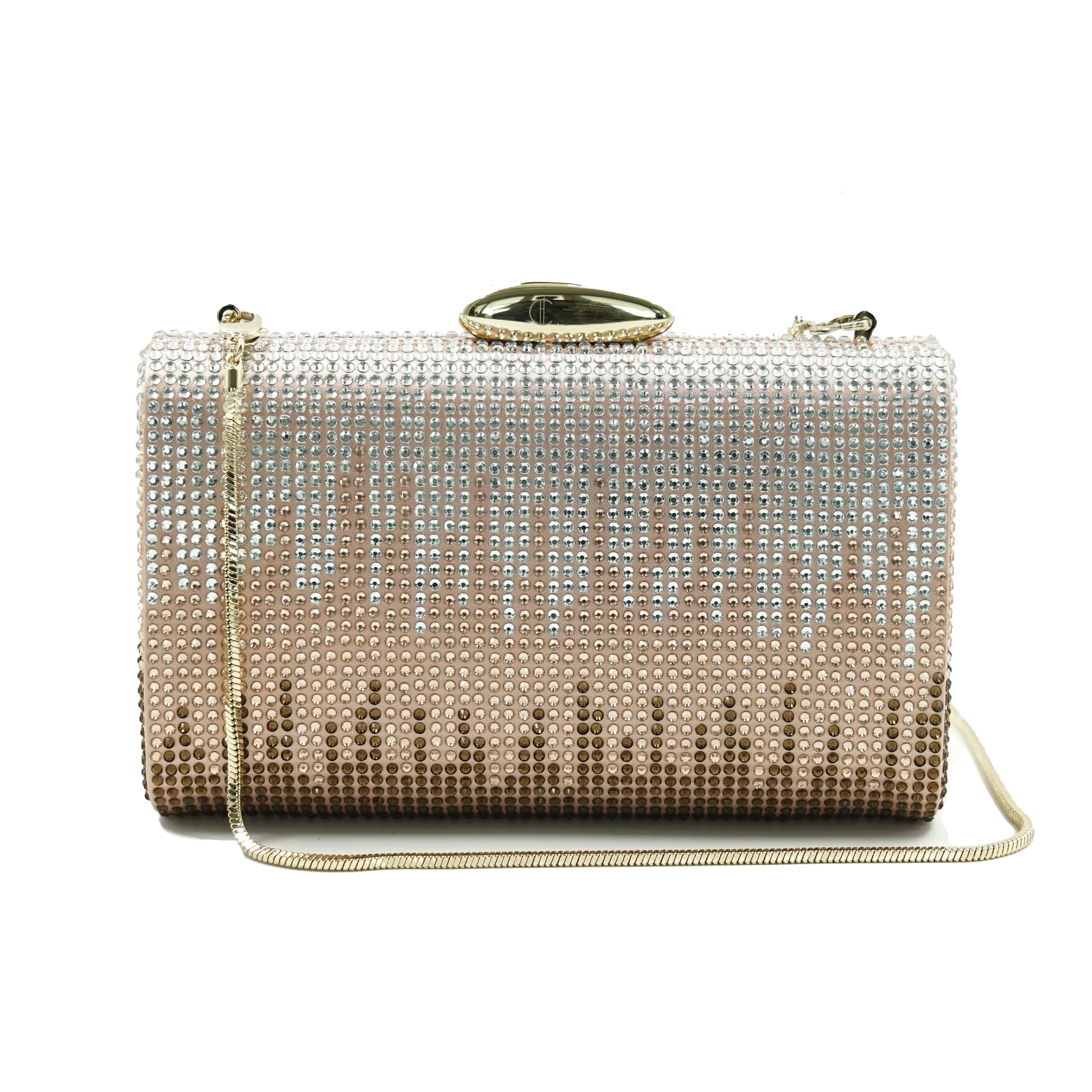 Evelyn Crystal Clutch (RoseGold)