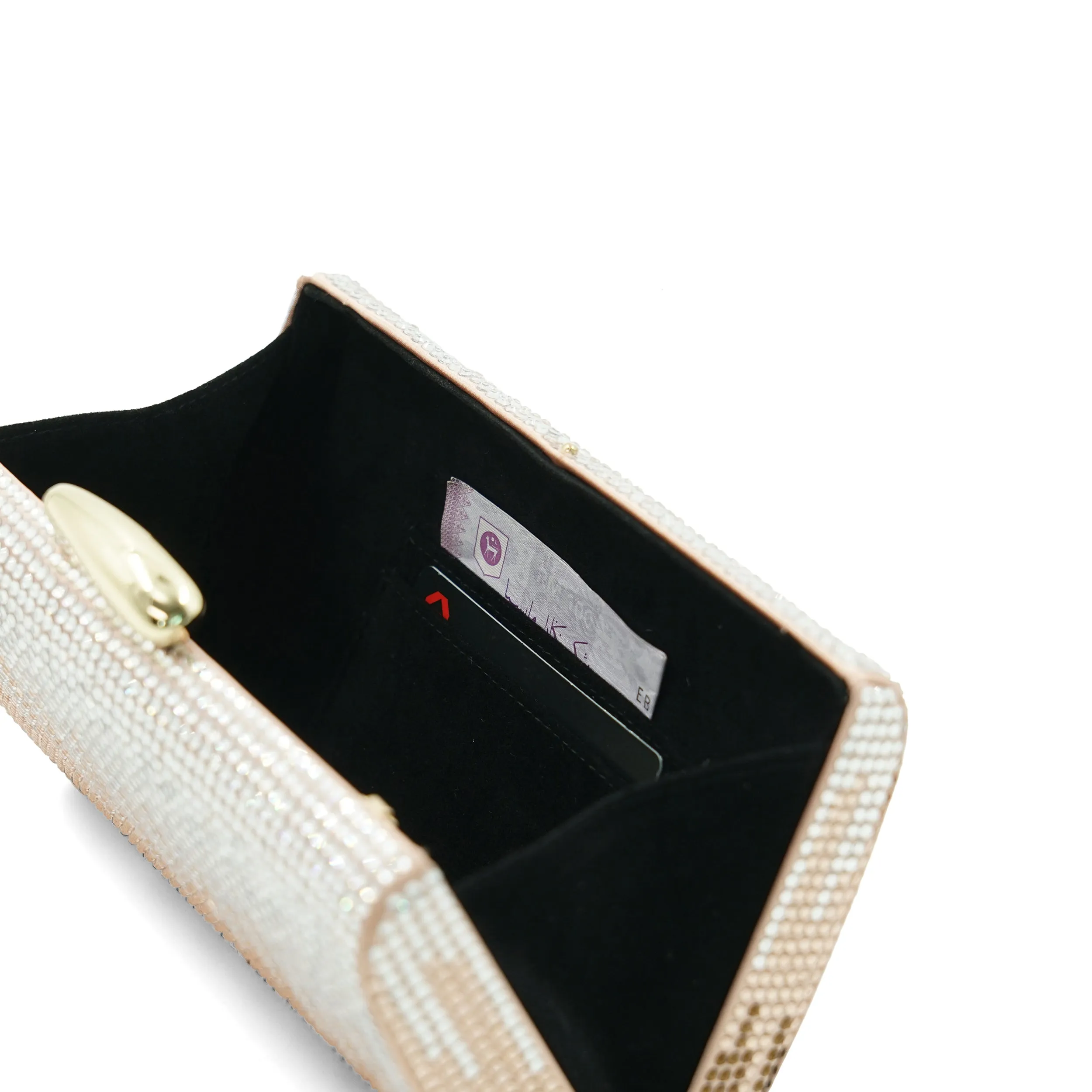 Evelyn Crystal Clutch (RoseGold)
