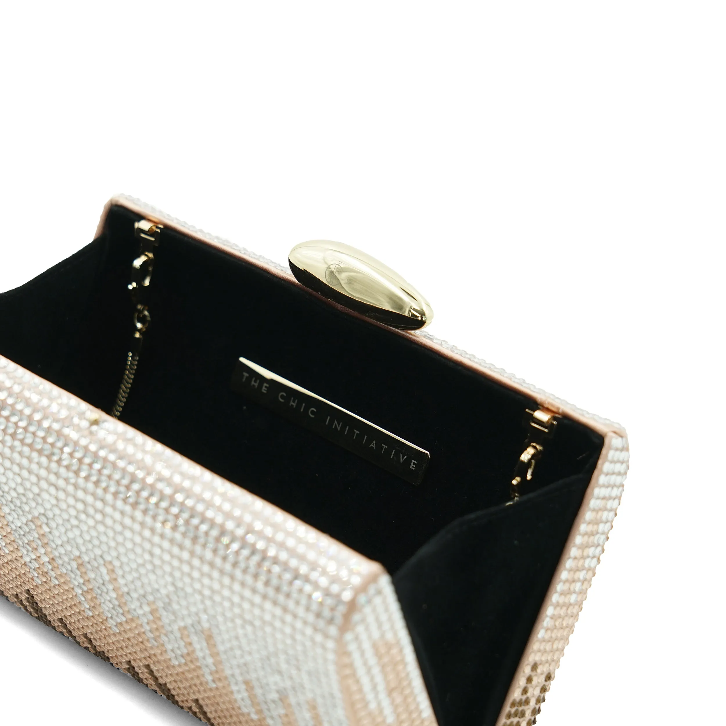 Evelyn Crystal Clutch (RoseGold)