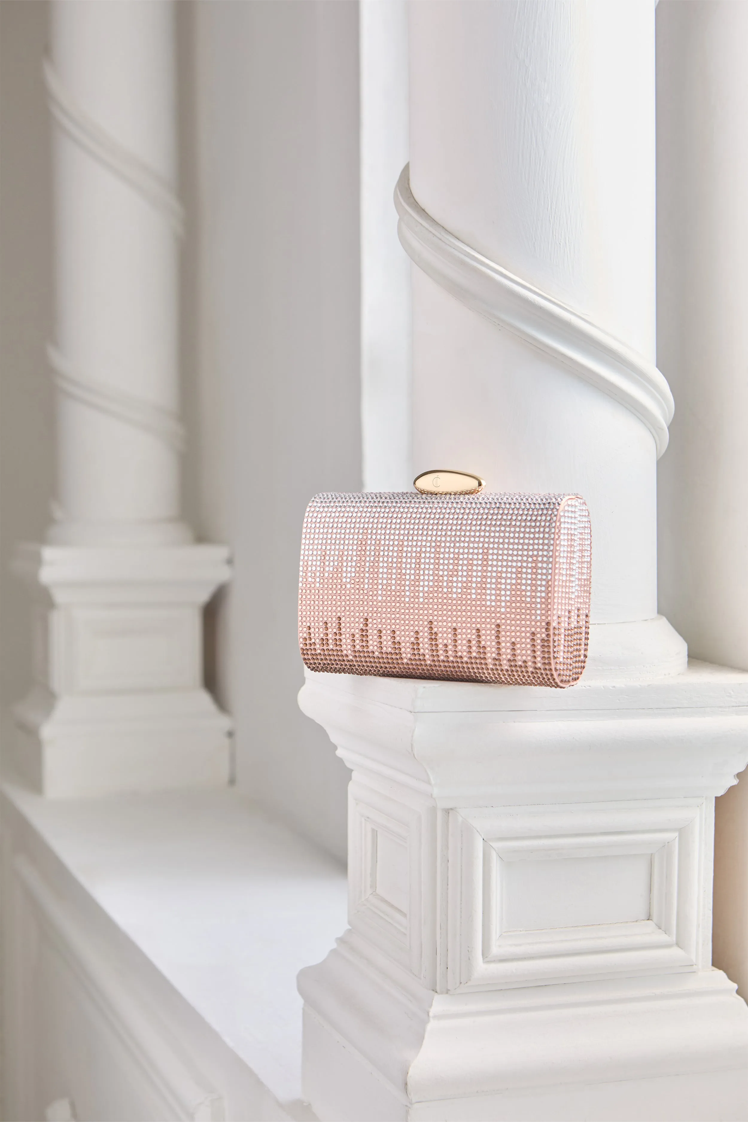 Evelyn Crystal Clutch (RoseGold)