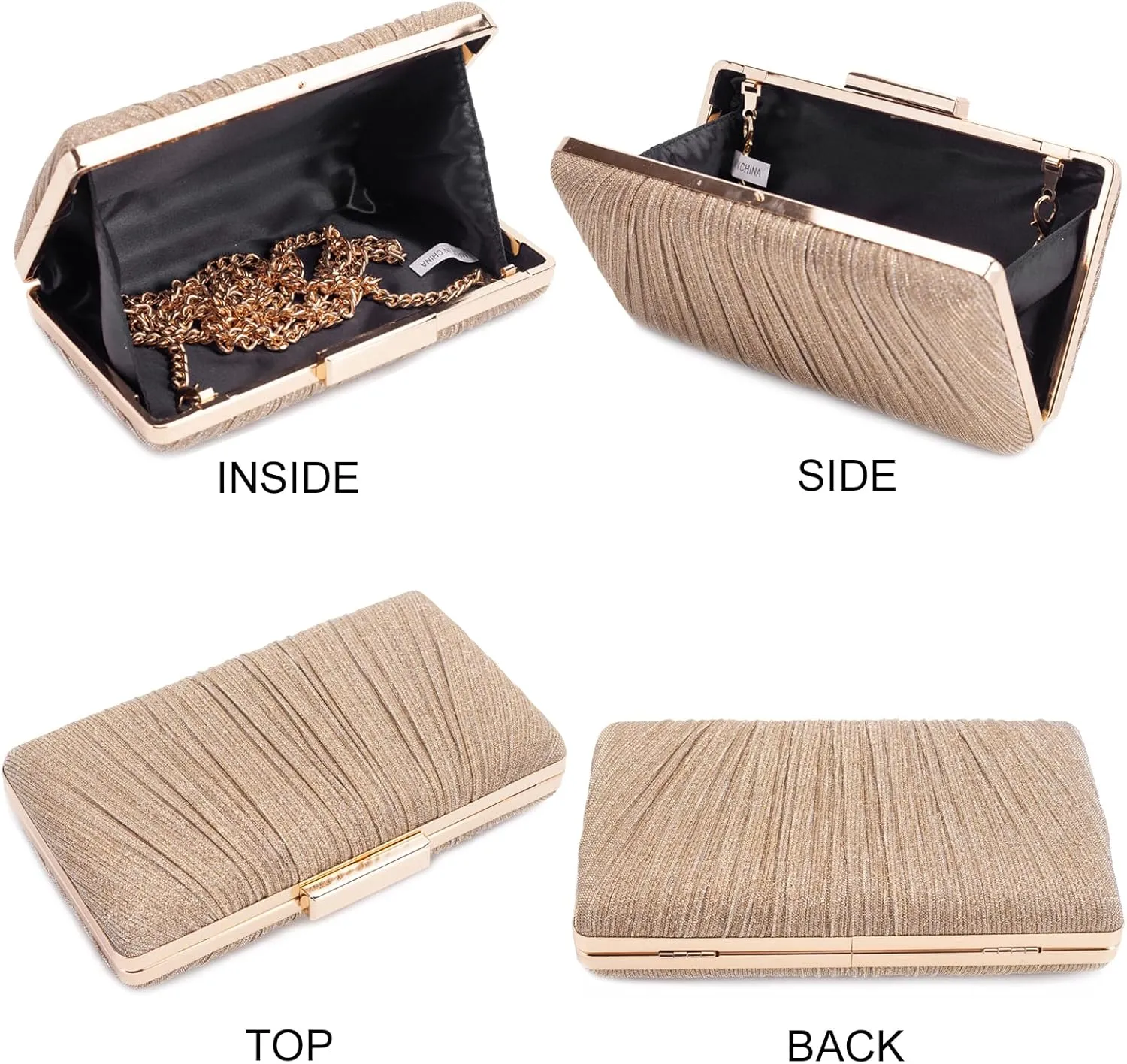 Evening Purse - Small Clutch Purses for Women Wedding and Party, Women's Formal Evening Bag