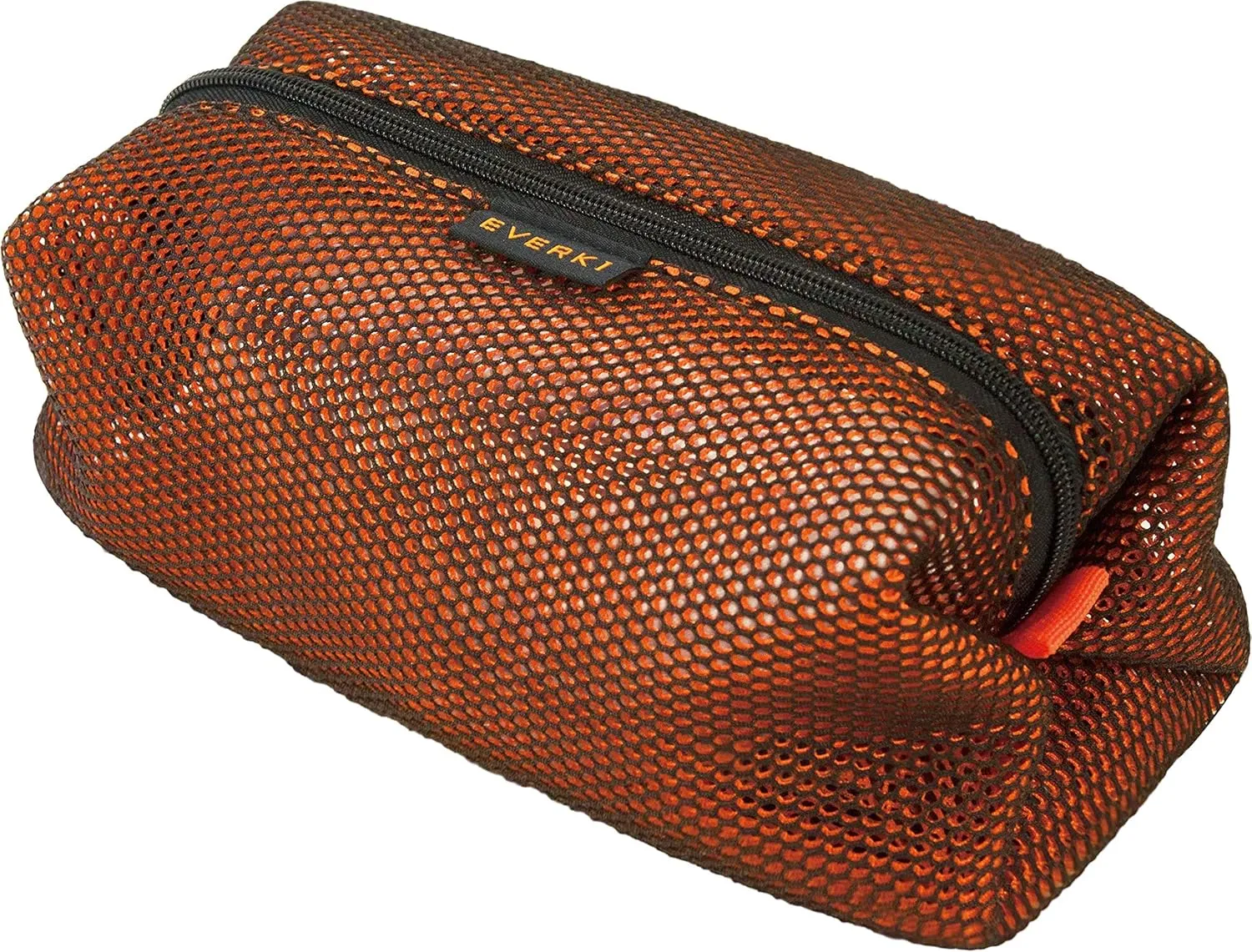 Everki Travel Cord Organizer Mesh Pouch Bag - Mesh Cable Organizer Bag with Zipper, Universal Electronics Purse Pouches for Inside Purse Case for Laptop Adapter, Carry On Packing Essentials, Orange