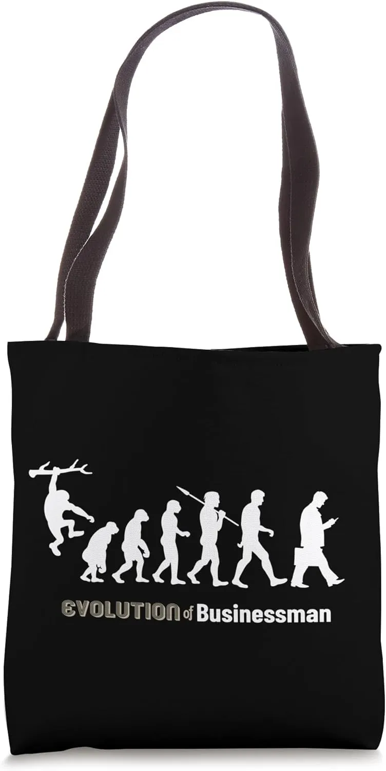 Evolution of Businessman Tote Bag